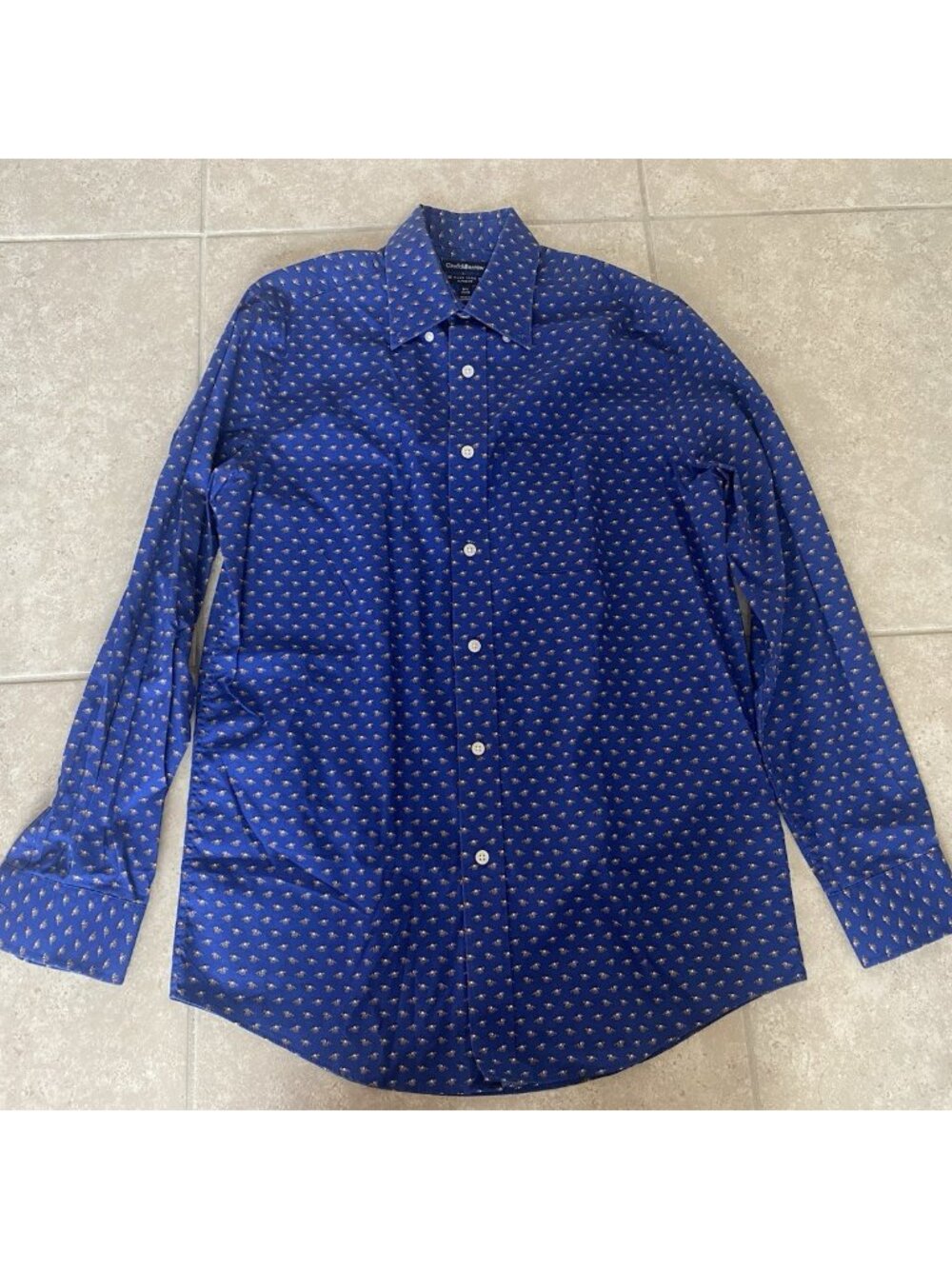 Croft & Barrow Men’s Equestrian Racing Horse Button Down Shirt Size 14 1/2 32/33